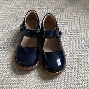 Navy Patent Leather Mary Jane Shoes